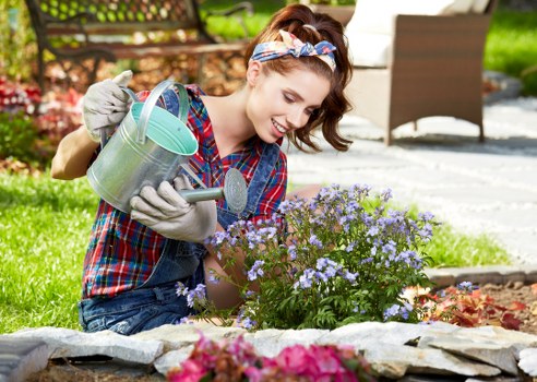 Garden maintenance scheduling and booking confirmation for a gardener service