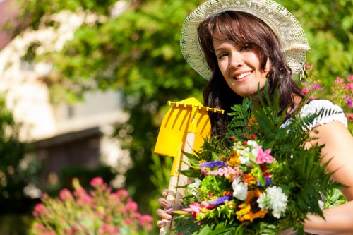 Team clearing leaves and garden waste in Bellingham